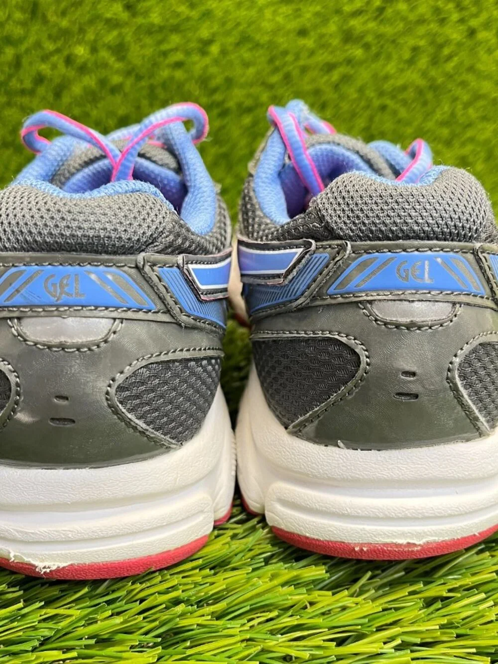Asics Gel-Contend 2 Womens Size 6.5 Gray Pink Athletic Running‎ Shoes Sneakers